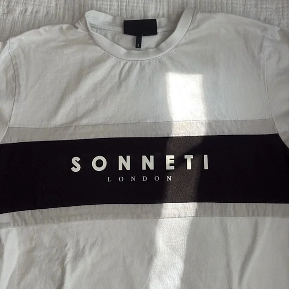 Sonetti White and Black Men's Shirt - Picture 3 of 4
